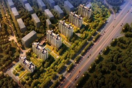 标准北辛学区赵王河小区三室学校正对门